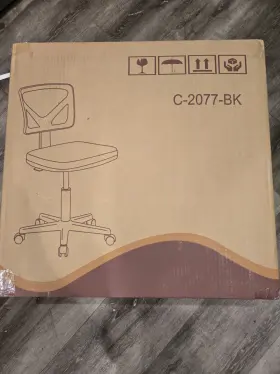 Dsvgi-c-2077-bk Gianna Adjustable Height Ergonomic Low Back Vanity Task Desk Chair With Wheels In Black