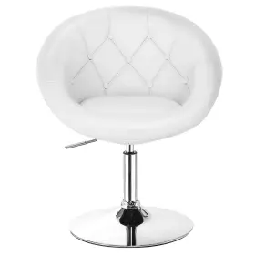 Giantex 608564959170 Vanity Chair Swivel Height Adjustable Makeup Tufted Round Back Bar
