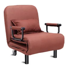 Giantex 638908533582 26.5 Convertible Sofa Bed Folding Arm Chair Sleeper Leisure Recliner Lou