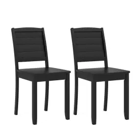 Gt11942-jvdk Giantex Wood Dining Chairs Set Of 2 Modern Kitchen With Rubber Legs C
