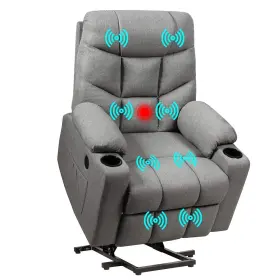 Gt65587sl Giantex -hw Power Lift Chair Electric Recliner Sofa For Elderly Fabric Reclining With