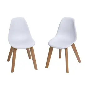 81620462 Gift Mark Set Of 2 Kidsft Chairs With Beech Legs White -