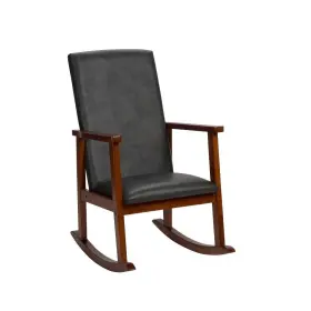 81638611 Gift Mark Kidsft Rocking Chair With Fully Upholstered Seat And Back Gray
