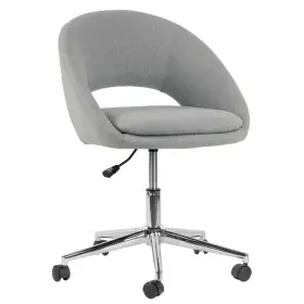 Ghtsc-1498 Glamour Home Aura Grey Fabric Upholstered Adjustable Height Swivel Office Chair