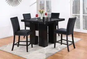D04bs-blk Global Furniture Usa Black Velvet Dining Chair