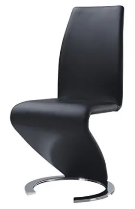 D9002dc-bl Global Furniture Usa M Dining Chair- Black Pu