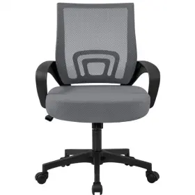 Gl43wt0001 Globalbid Ergonomic Mesh Office Chair Height Adjustable 360 Rolling Casters Dark Gray