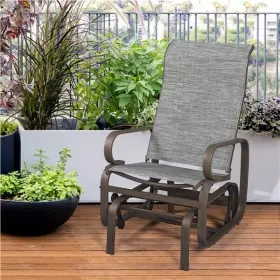 Gly1kr0002 Globalbid Patio Glider Swing Chair Gliding For Outdoor Rocking Lounge Used