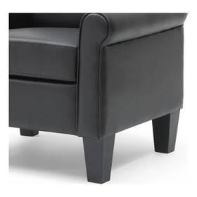 Glory Furniture G00712-c Vineland Chair Black Faux Leather