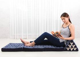 Gmbh 4250587693874 Floor Mattress With Triangle Cushion Chair Back Support Recliner Re