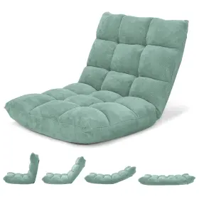 H991bea9855 Goplus Adjustable 14-position Floor Chair Folding Lazy Gaming Sofa Cushioned New