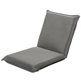 Hw65605gr Gorelax Adjustable 6-position Floor Chair Folding Padded Sofa Home Grey