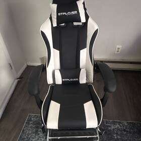 Gtplayer Gt800a-wt-wod Black White Office Chair