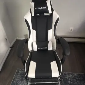 Gt800a-wt-wod Gtplayer Black White Office Chair
