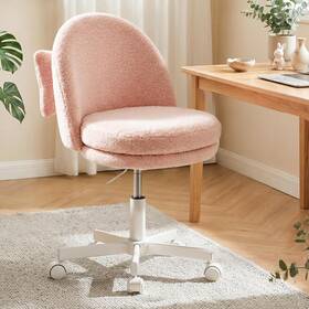 Gtpoffice 705353886126 Vanity Chair With Back Adjustable Tall Office High Swivel Bar S