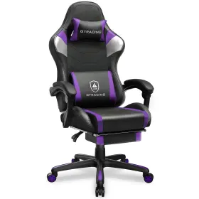 Gt079-pp Gtracing Gaming Chair With Footrest Ergonomic Reclining Office