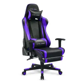 Gt099-purple Gtracing Gaming Chair With Footrest Pu Leather Office