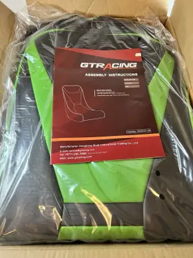 Gtw-400r-green Gtracing Faux Leather Floor Rocker Video Gaming Chair Gtw-400r Green