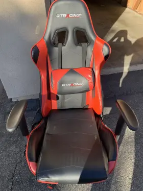 Wmt-099sj-2-red Gtracing -red Classic Gaming Chair Leather With Adjustable Used Sold As Asis