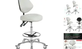 Md87-dc Gz Maidou Ergonomic Drafting Chair With Backrest - Tall Office For Standing Desk