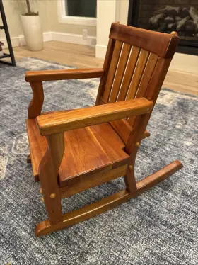 Handcrafted 663185573242 Solid Cherry Rocking Chair - High-quality For Kids Or Dolls