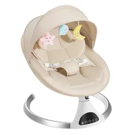 Harppa 767248405553 Electric Baby Swings For Infants To Toddlers Portable Babies Swing Khaki
