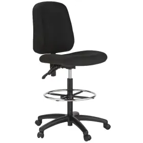 100ke-bk Harwick Contoured Drafting Chair - Black Fabric