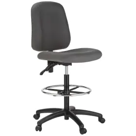 100ke-gy Harwick Contoured Drafting Chair - Gray Fabric