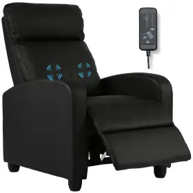 Hcy 810063684426 Recliner Chair Massage Padded Wide Seat Sofa Wingback Single With Footrest P