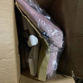 Hello Kitty 810082558210 Impressions Vanity Swivel Chair Pink Open Box