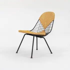 Lkx-2 Herman Miller C. 1954 Eames Wire Side / Lounge Chair With Og Bikini Pad