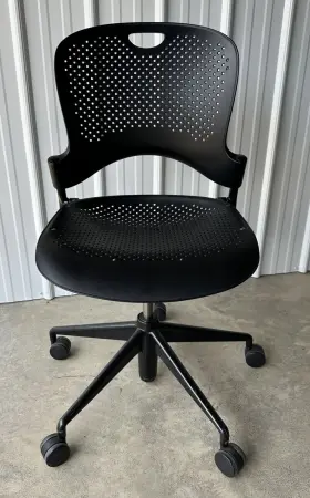 Wc11n Herman Miller Caper Multipurpose Black Chair Work Office Swivel Rolling Seat
