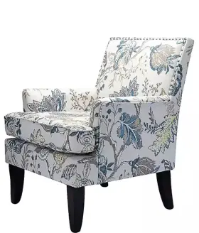 Chs18393-1 Herrera Floral Fabric Arm Chair With Nailhead Trim