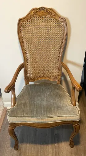 367-556 Hibriten Furniture Italian Neoclassical Tuscan Style Dining Arm Chair Rare