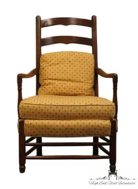 4704-13 Hickory Chair Co. Aged Cherry Ladderback Accent Arm
