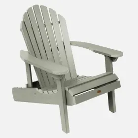 Ad-chl1-euc Highwood Hamilton Made The Usa Folding Reclining Adirondack Chair Eucalyptus