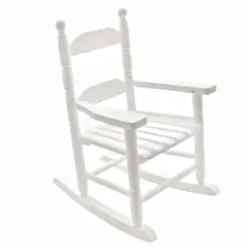 330-wht Hngilkoo Rocking Chair For 3-6 Small Baby Wooden Outdoor Furniture Indoor Living Room