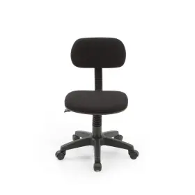 Hodedah 313043731702 Office Chair Small Black Fabric Task Swivel Seat Armless Adjustable Height