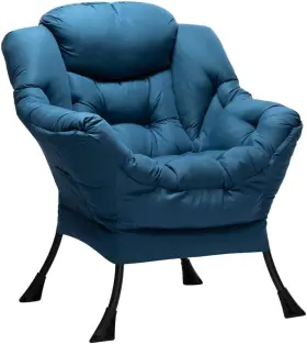 Hollyhome 705353264689 Modern Cotton Fabric Lazy Chair Accent Contemporary Lounge Si