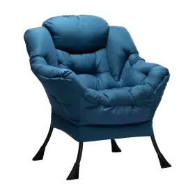 Hollyhome 951390961386 Modern Fabric Large Lazy Accent Chair Oversized Comfy Reading Lounge