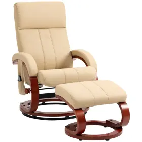 Homcom 196393260609 Recliner Chair With Ottoman Electric Faux Leather 10 Vi