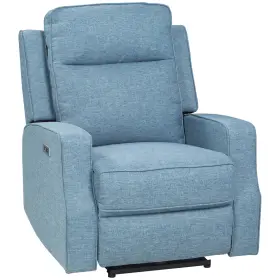 Us833-987v81bu0145 Homcom Electric Reclining Sofa Chair Wall Hugger Lounger With Footrest And Usb Plug-in
