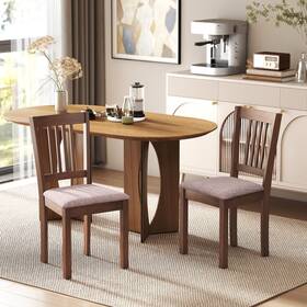 Homcom Us83a-452v80lr0141 Dining Chairs Set Of 2 Linen Upholstered Kitchen Brown