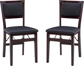 Home 313088369359 Keira Pad Folding Chair Set Of 2 Engineered Wood