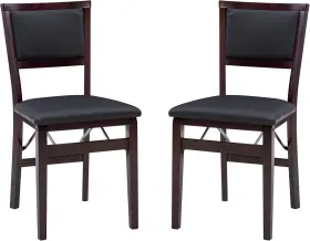 Home 313088369359 Keira Pad Folding Chair Set Of 2 Engineered Wood