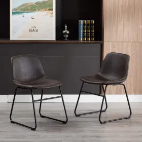 Uc-13b Home Beyond Colmar Black Dining Side Chair Set Of 2