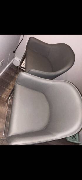 Home Goods Pv8055tlpgry Modern Kitchen Bar Stools Gray Set Of 2