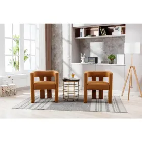 Hfhdsn-605my Homefun 24 Inch Modern Mustard Yellow Polyester Arm Chair