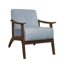 Homelegance 194840114178 Savry 29 Inch W Fabric Wood Arm Accent Chair Blue Gray