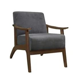 Homelegance 194840114192 Savry 29 Inch W Fabric Wood Arm Accent Chair Dark Gray